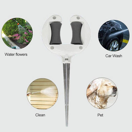 2pcs Garden Hose Stand Ground Insert Outdoor Watering Pipe Holder Positioning