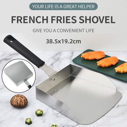 Stainless Steel Flat Bottom Food Spatula Cooking Spatula Kitchen Utensil Tools