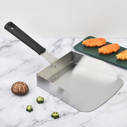 Stainless Steel Flat Bottom Food Spatula Cooking Spatula Kitchen Utensil Tools