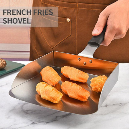 Stainless Steel Flat Bottom Food Spatula Cooking Spatula Kitchen Utensil Tools
