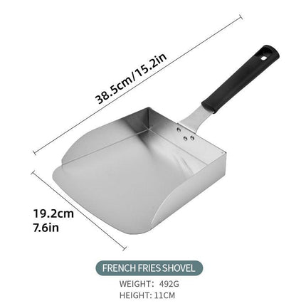 Stainless Steel Flat Bottom Food Spatula Cooking Spatula Kitchen Utensil Tools