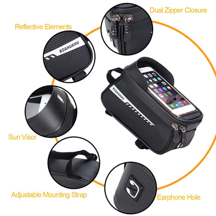 Waterproof MTB Top Bag Universal Shockproof Touchscreen Phone Case Pouch Cycling