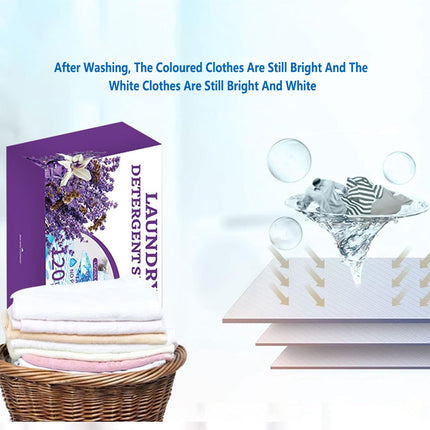 Laundry Tablets Set Portable Cleaning Pods Concentrated for Household Washing