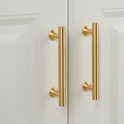 6 Sizes Gold Cabinet Door Handle Light Luxury Bronze Pull for Wardrobe Drawer