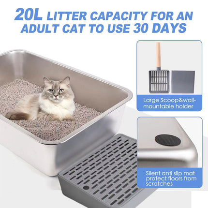 Cat Litter Box Covered Design Cloth Style Large Size Easy Clean Enclosed Toilet