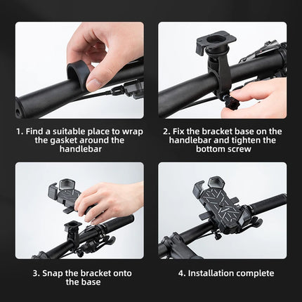 360° Rotation Mobile Phone Holder Handlebar Mount For Motorcycle Bicycle Bike