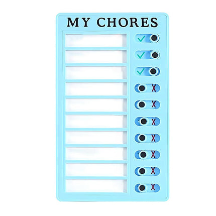 Memo Plastic Board Chore Chart Reusable RV Checklist My Chores Elder Notes