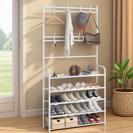 Integrated Coat And Shoe Storage Rack All In One Space Saving Sturdy Durable