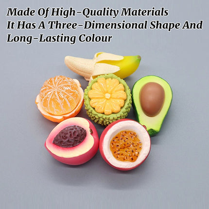 12PCS Creative Mini Fruit Accessories Decor Small Cute Resin Desktop Ornaments
