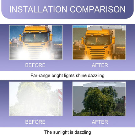 Day Night Anti Glare Sun Visor Mirror High Beam Shield Driver Eye Protection