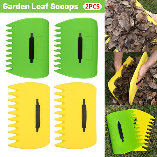 2pcs Outdoor Leaf Clip Plastic Rake Garden Tools Collecting Leaves Yard Cleanup
