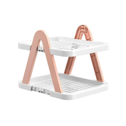 2/3 Tier Removable Shoe Rack Folding Storage Shelf Simple Space Saving Organizer