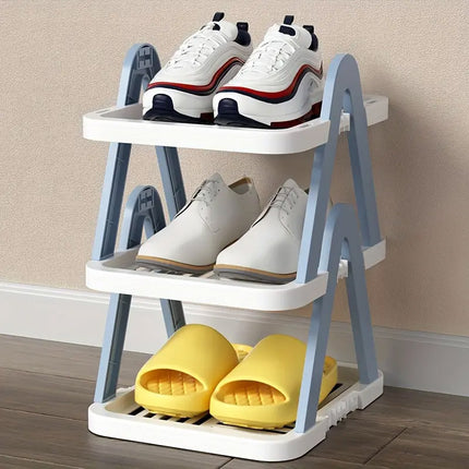 2/3 Tier Removable Shoe Rack Folding Storage Shelf Simple Space Saving Organizer
