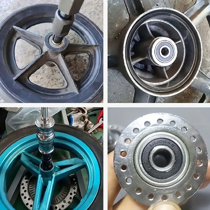 12PCS Bearing Puller Removal Tool Kit for Automotive Machinery Bike Wheel