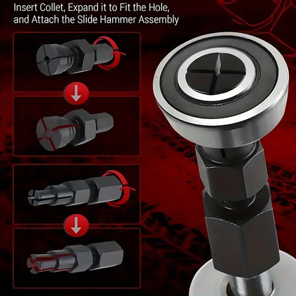 12PCS Bearing Puller Removal Tool Kit for Automotive Machinery Bike Wheel