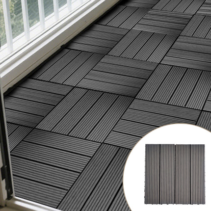 20PCS Interlocking Floor Tiles Plastic Wood Material for Room Gym Garage