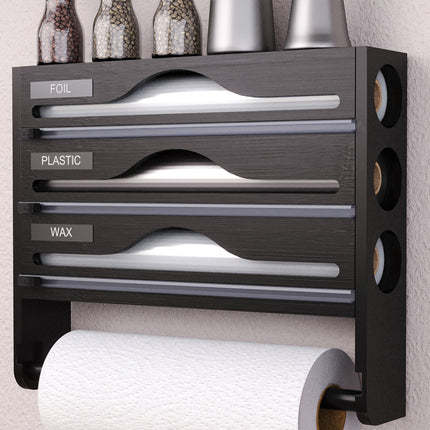 Multi-Function Cling Film Cutter Dispenser Box for Cling Film Kitchen Paper Use