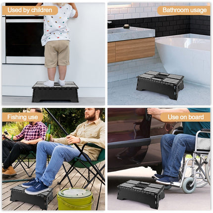 Portable Anti Slip Folding Step Stool Half Step Ladder for Elderly Seniors Use
