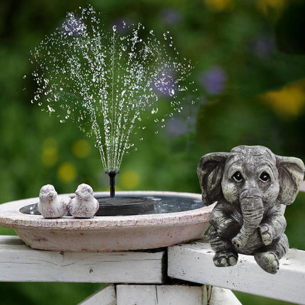 Elephant Grey Ornament Simulated Animal Resin Handicraft Courtyard Decoration