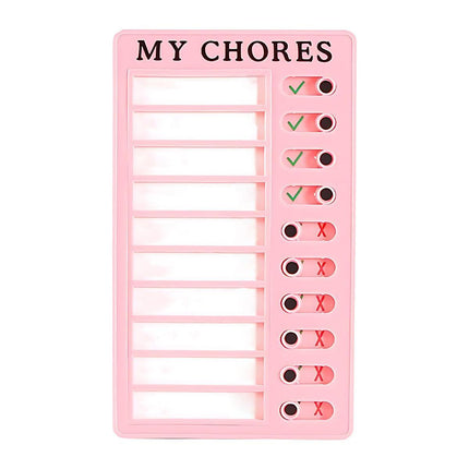 Memo Plastic Board Chore Chart Reusable RV Checklist My Chores Elder Notes