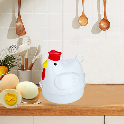 Quick Breakfast Microwave Egg Steamer - 4 Egg Boiler for Home Kitchen