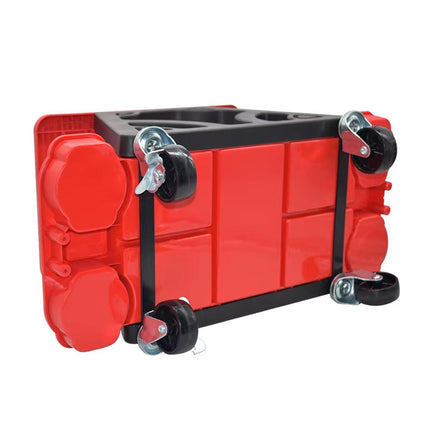 Heavy Duty Car Detailing Stool Chair Auto Workshop Bench with Storage Tray Seat