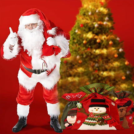 Christmas Large Jumbo Felt Santa Sack Children Xmas Gifts Candy Stocking Bag