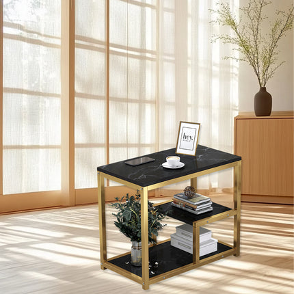 Marble Coffee Table Nesting Tables Sofa Side Bed End Table For Living Room