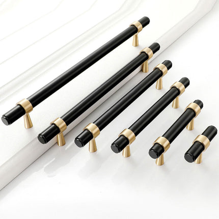 8 Sizes Pure Copper Cabinet Handles Long Drawer Pulls for Wardrobe Door Furniture