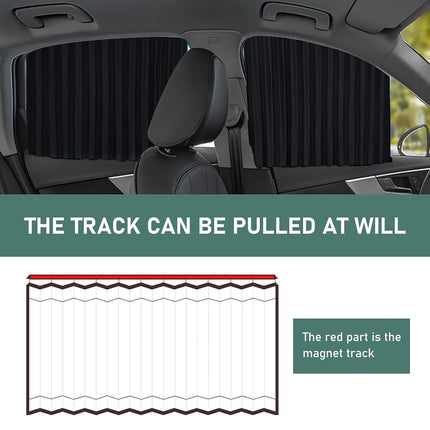 4PCS Universal Car Side Window Baby Sun Shade Breathable Screen Cover Sunshade