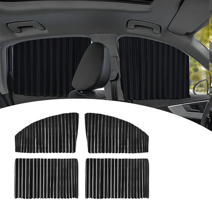 4PCS Universal Car Side Window Baby Sun Shade Breathable Screen Cover Sunshade