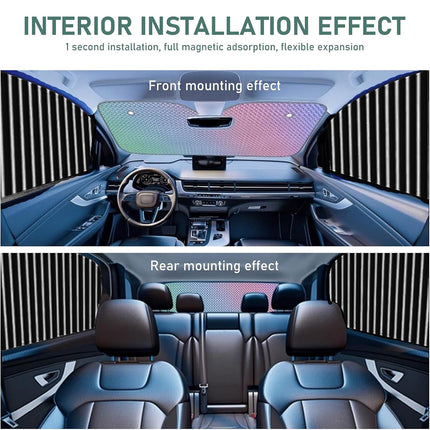 4PCS Universal Car Side Window Baby Sun Shade Breathable Screen Cover Sunshade