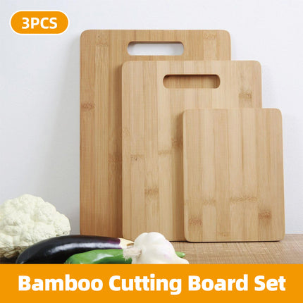 Household Cutting Board Set 3PCS Square Wooden Kitchen Chopping Boards For Food