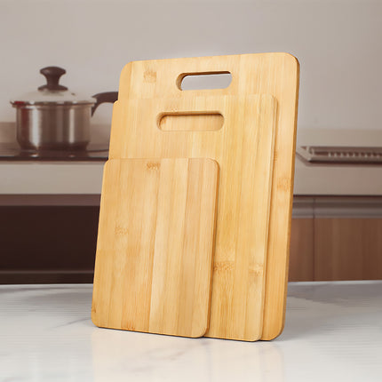 Household Cutting Board Set 3PCS Square Wooden Kitchen Chopping Boards For Food