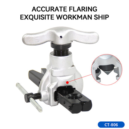 5PCS Eccentric Flaring Tool Kit 45-Degree Flare for Refrigeration Plumbing Repair