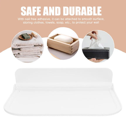 2pcs Collapsible Wall Shelf Folding Storage Rack Space Saving Organizer Holder