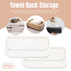 2pcs Collapsible Wall Shelf Folding Storage Rack Space Saving Organizer Holder