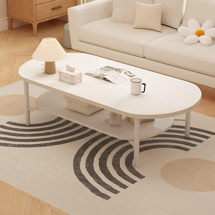 High Quality Double Layer Coffee Table Stable Space Saving for Living Room Use