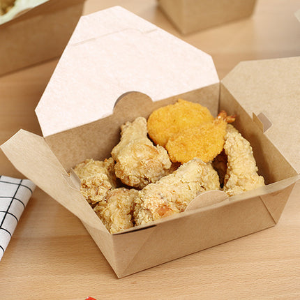 50PCS Food Packaging Box With Lids Leakproof Oilproof Food-Grade Durable Use