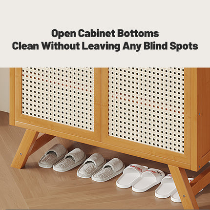 Home Entryway Multi Layer Breathable Shoe Cabinet Space Saving Dustproof Sturdy