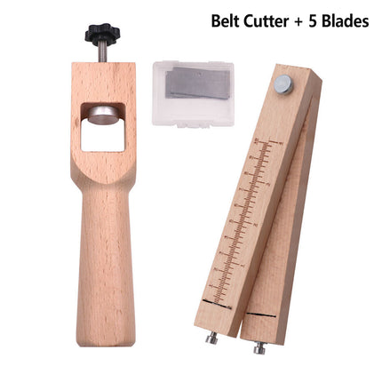Wooden Leather Strip Cutter Belt Cord Cutting Tool For Craft Rope Making Work