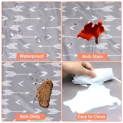 Non Slip Waterproof Floor Mat High Chair Picnic Tablecloth Play Protector