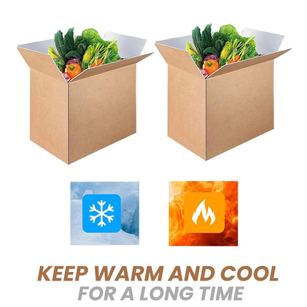 10pcs Insulated Carton Cold Chain Packaging Box Seafood Fresh Fruits Storage