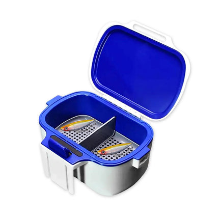 Fishing Bait Box Insulated Worm Container Live Bait Holder Portable Waist Can