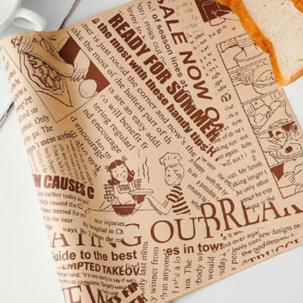 100pcs Sandwich Wrappers Oil Blotting Coated Paper Air Fryer Baking Parchment