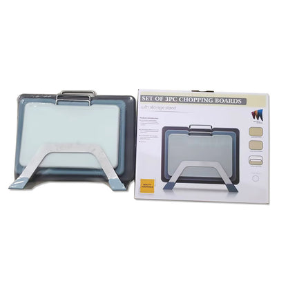 Cutting Board Set 3pcs Double Sided Chopping Boards for Kitchen Food Prep Use