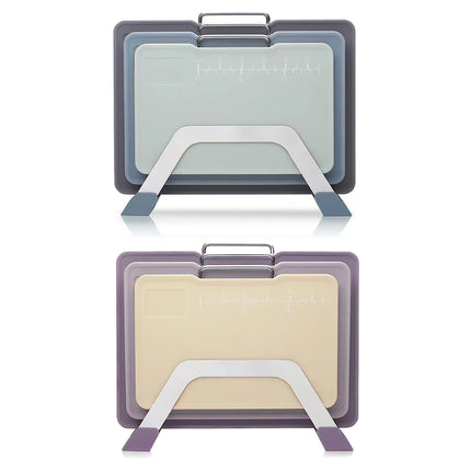 Cutting Board Set 3pcs Double Sided Chopping Boards for Kitchen Food Prep Use