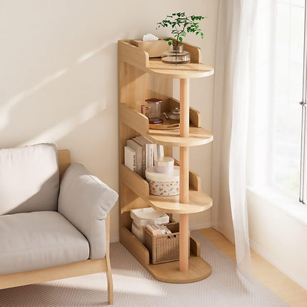 4 Tier Narrow Gap Free-Standing Storage Shelf Space Saving for Home Bedroom Use
