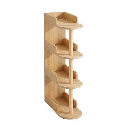 4 Tier Narrow Gap Free-Standing Storage Shelf Space Saving for Home Bedroom Use