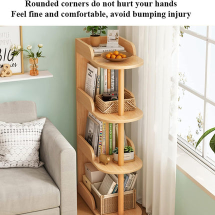 4 Tier Narrow Gap Free-Standing Storage Shelf Space Saving for Home Bedroom Use